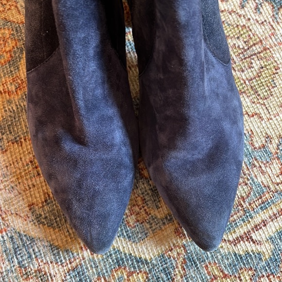 Loeffler Randall Blue Isla Suede Boots/Booties - Picture 4 of 6
